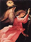 Lorenzo Lotto Canvas Paintings - Angel Annunciating